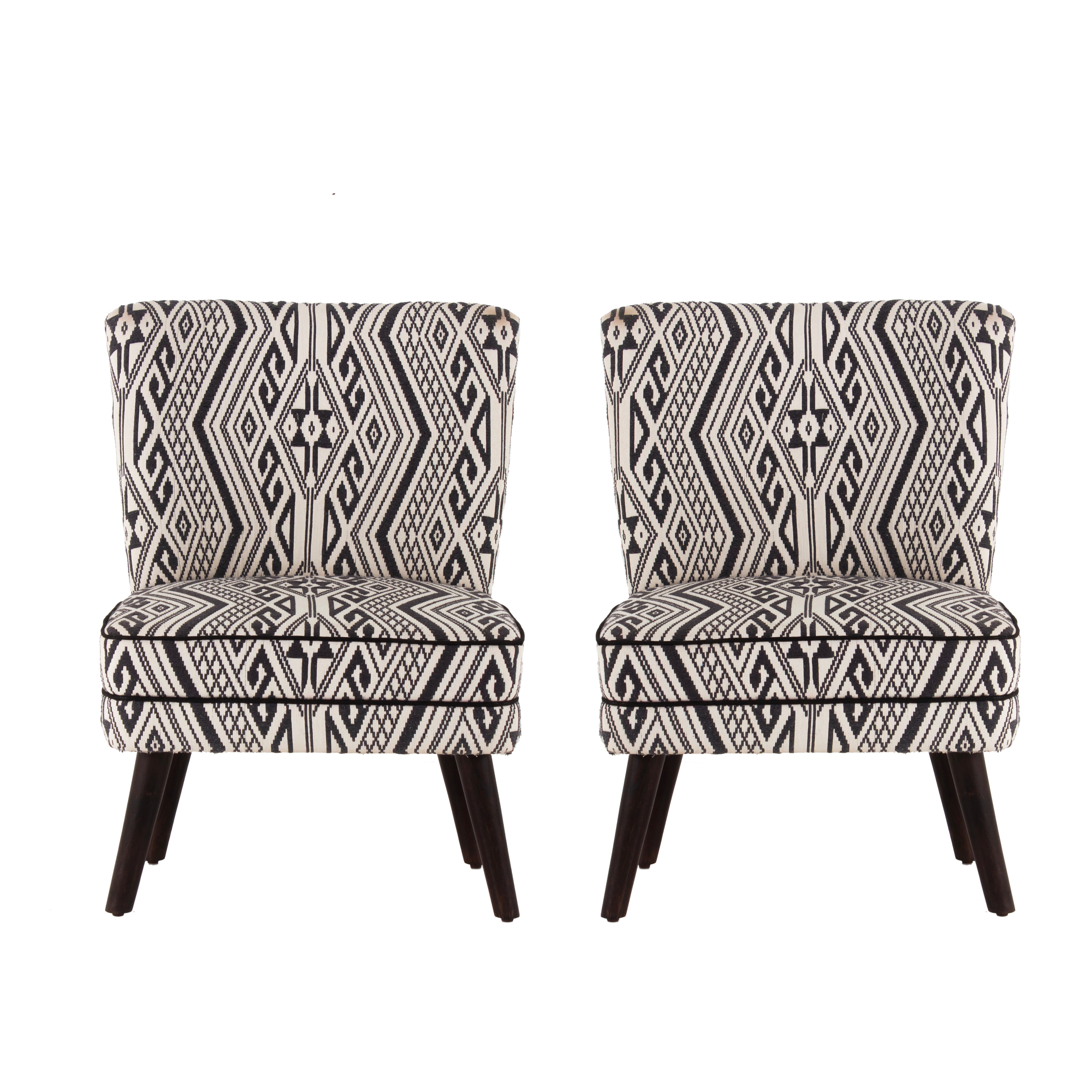 Rochllee Suede Velvet Chair For Living Room (Set Of 2)