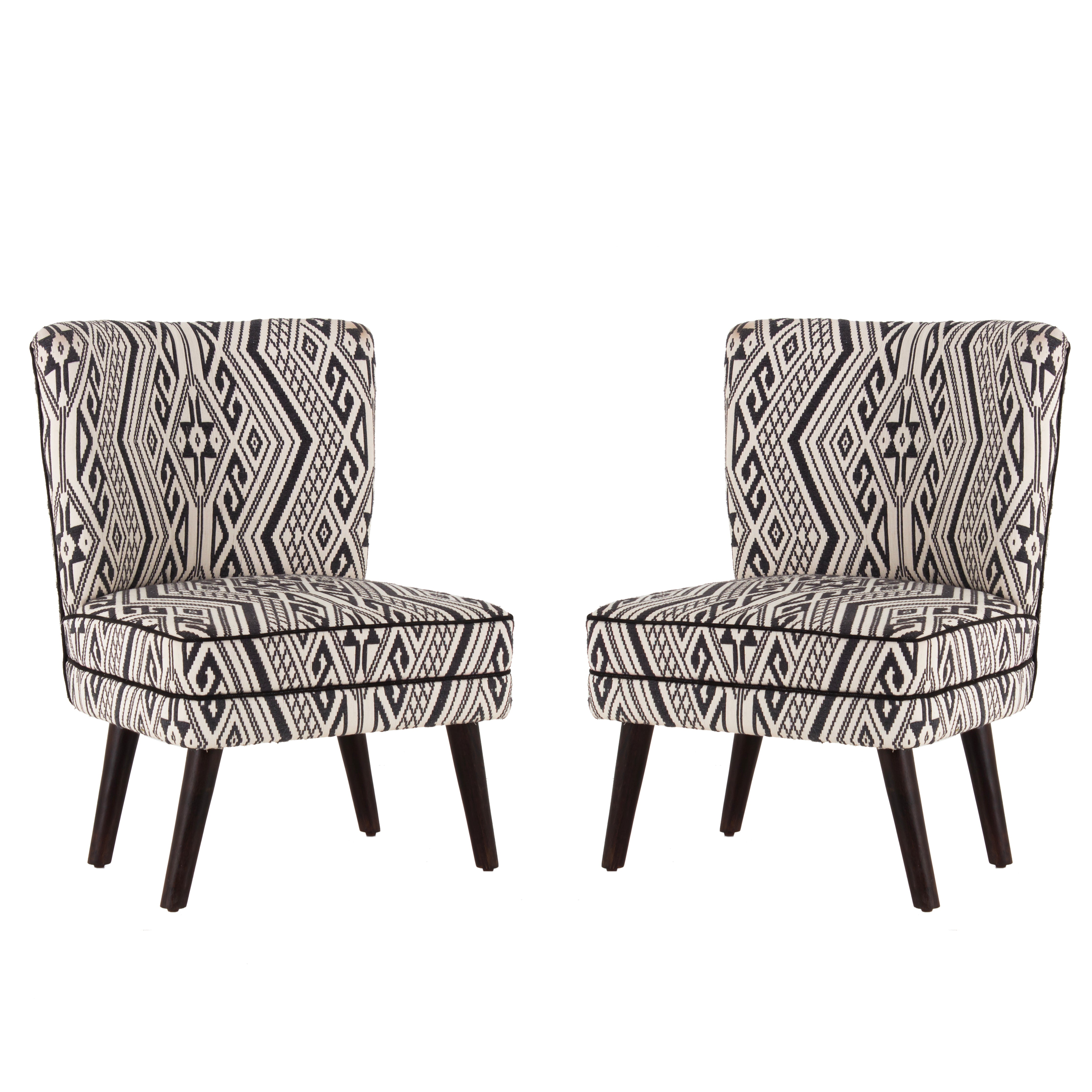 Rochllee Suede Velvet Chair For Living Room (Set Of 2)