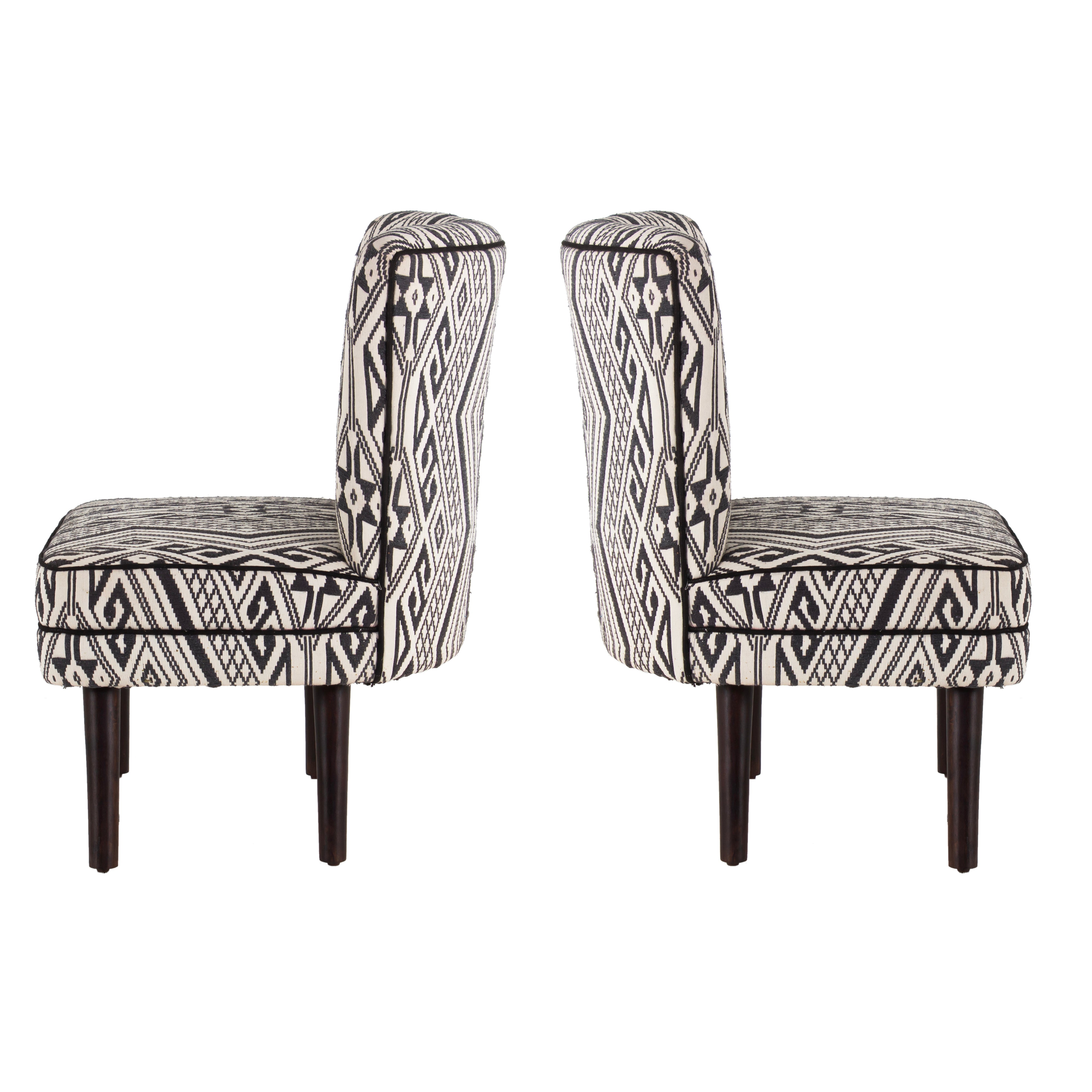 Rochllee Suede Velvet Chair For Living Room (Set Of 2)