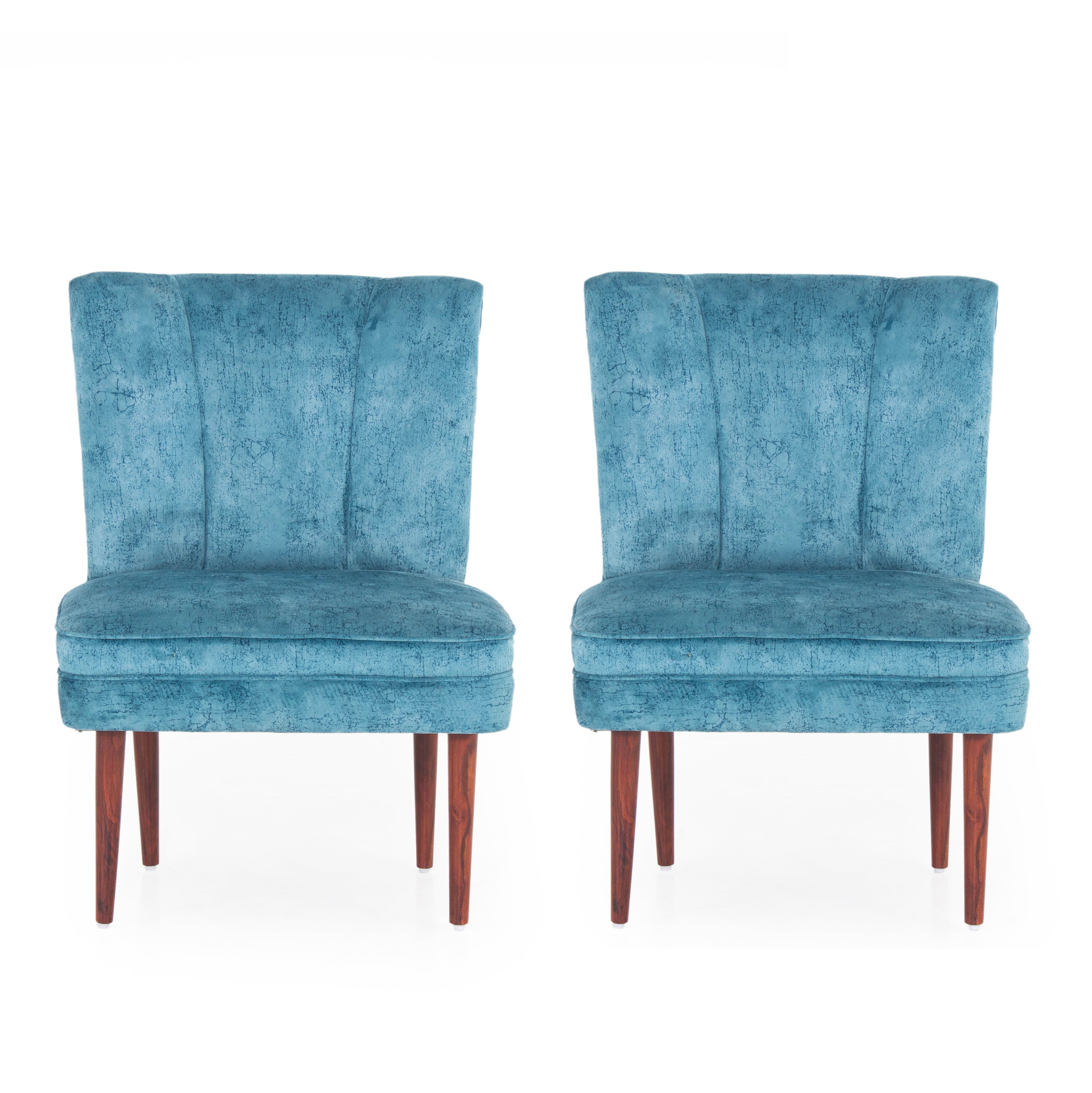 Rochllee Suede Velvet Chair For Living Room (Set Of 2)