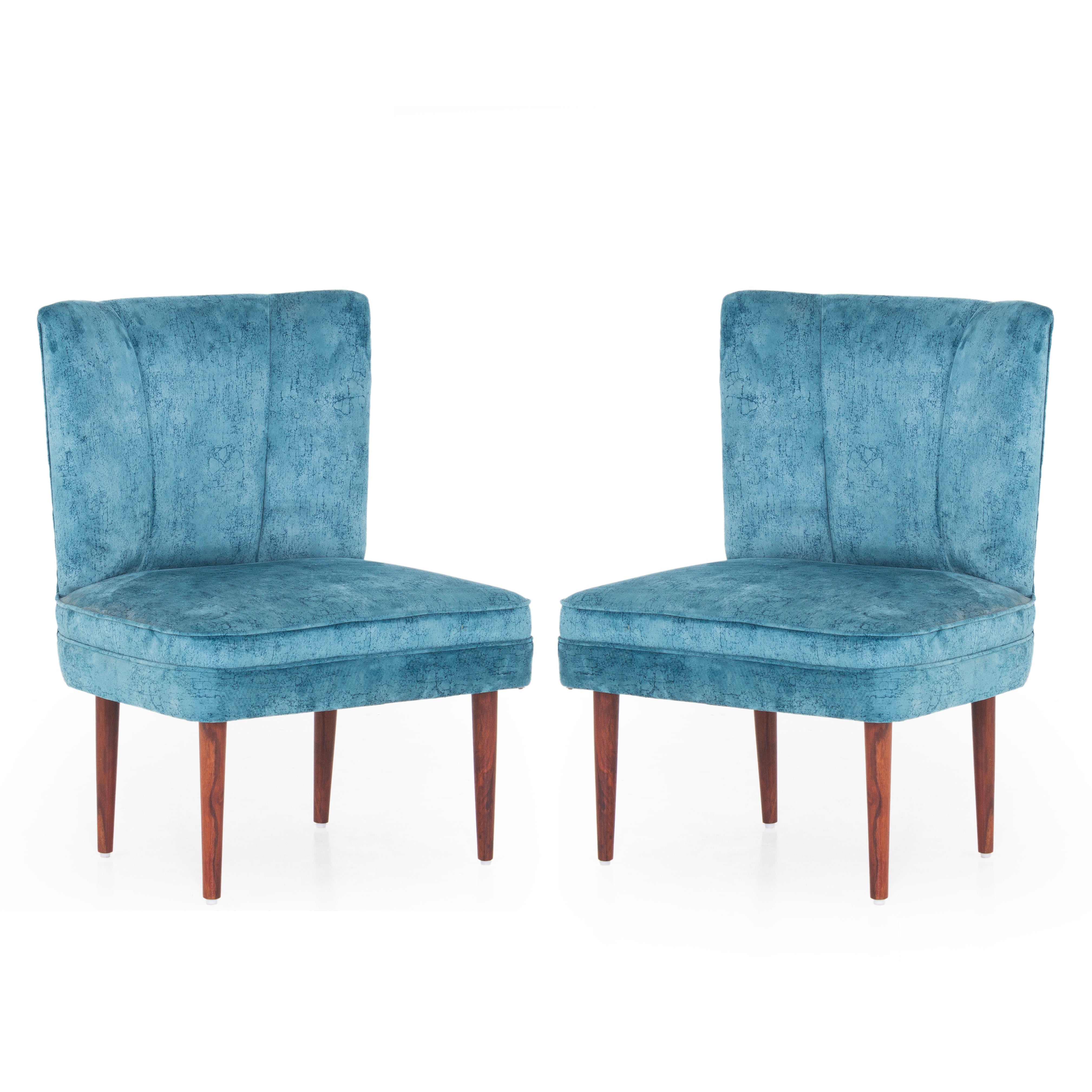 Rochllee Suede Velvet Chair For Living Room (Set Of 2)