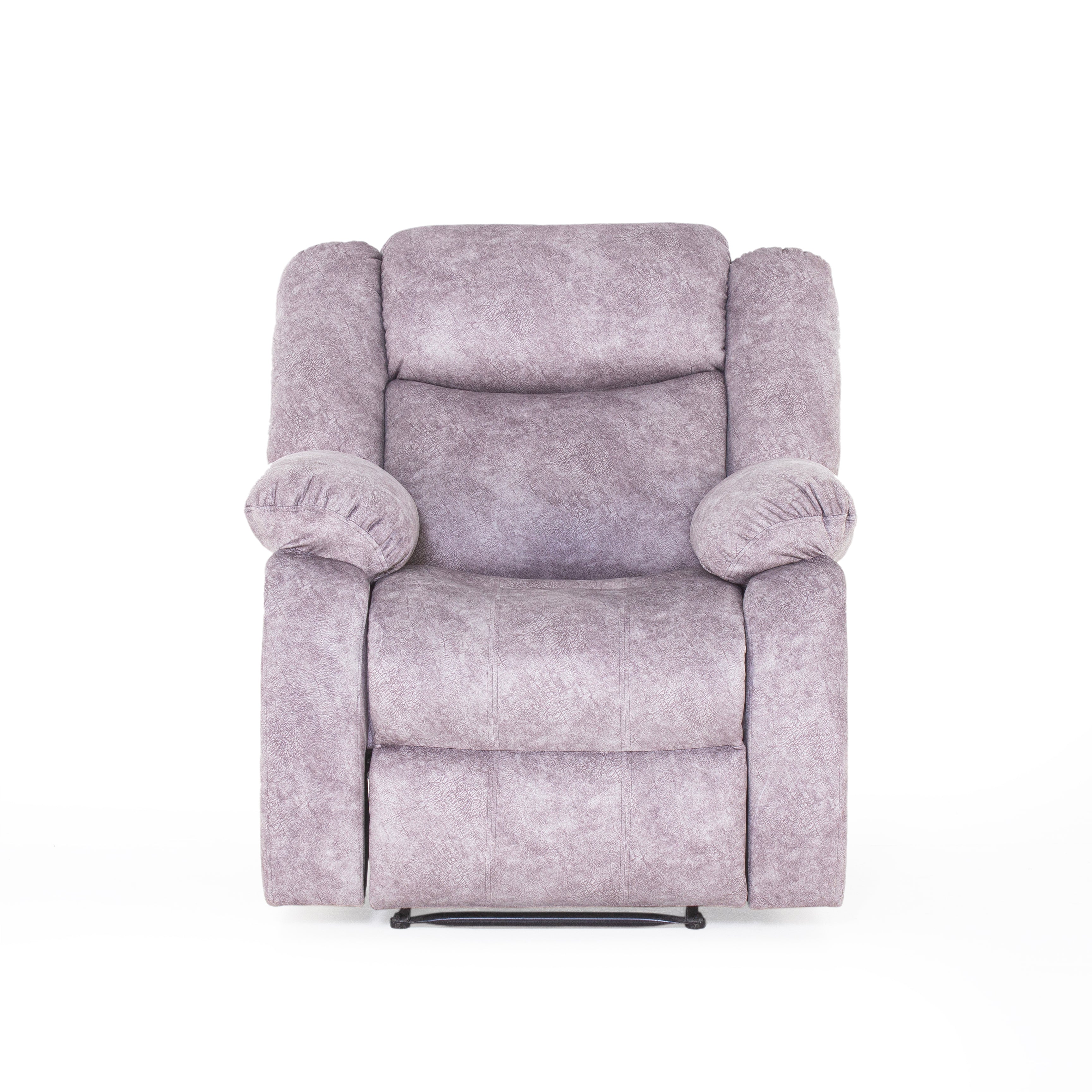 Peachtree Single Seater Recliner Avalon Swed Fabric (Light Grey)