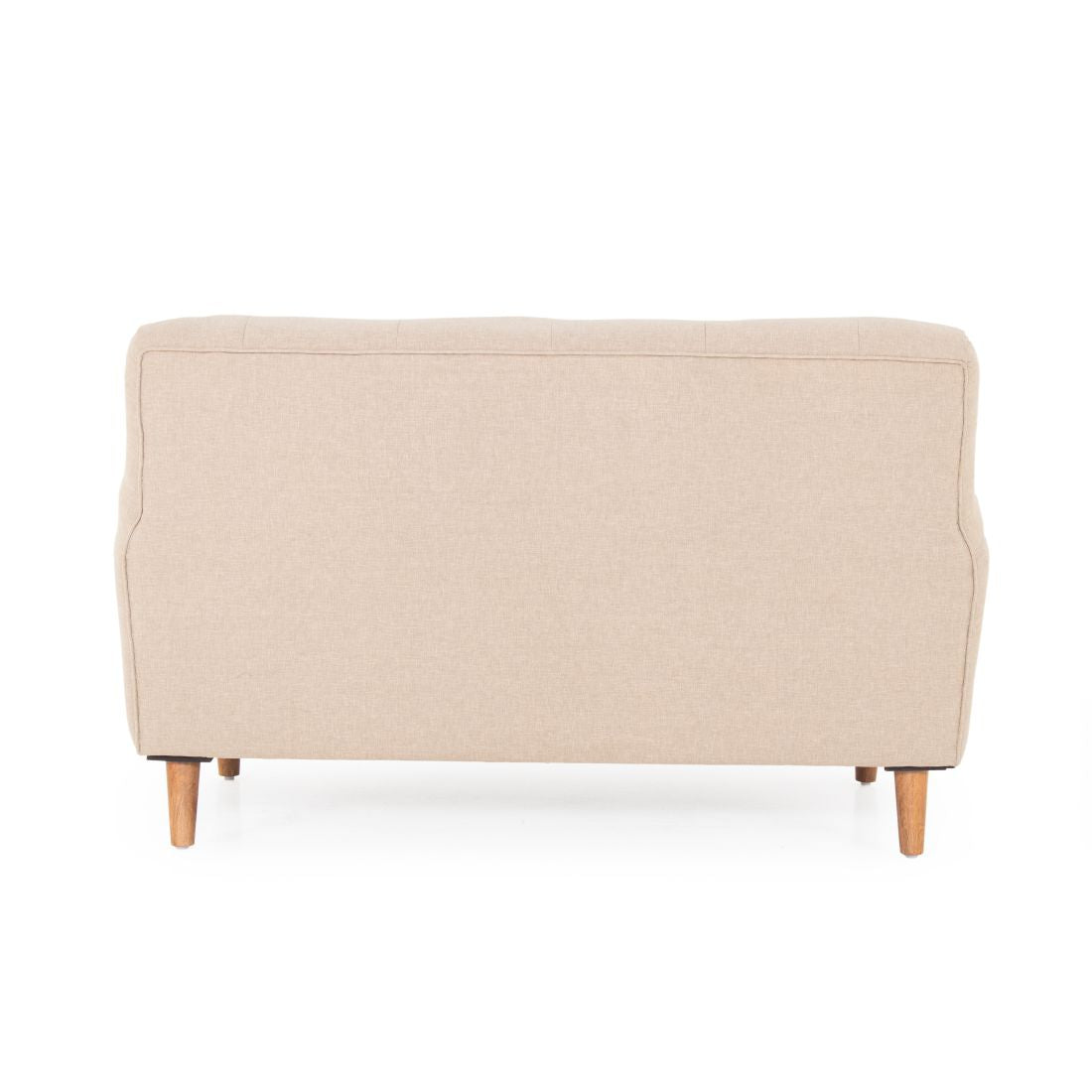 Tuxido 2-Seater Cotton Sofa In Biege Colour